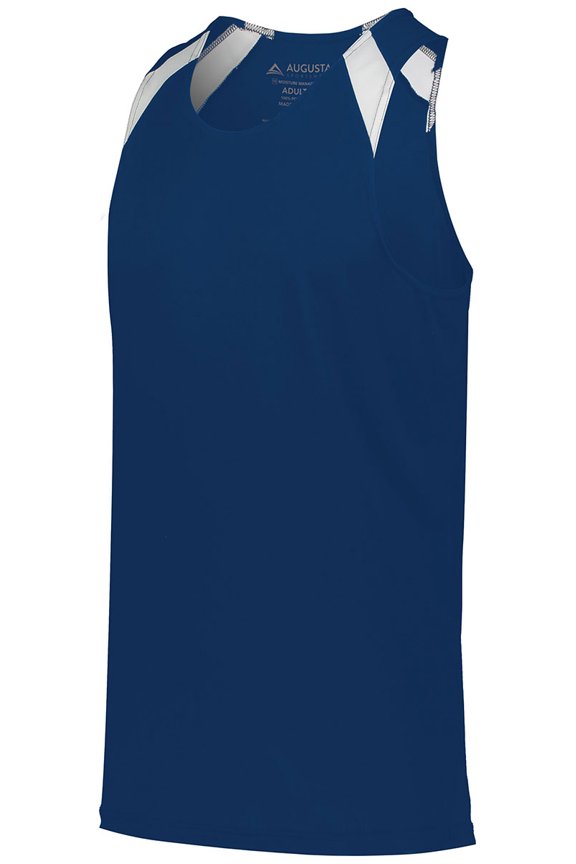 Augusta L Overspeed Track Jersey Navy/White 343