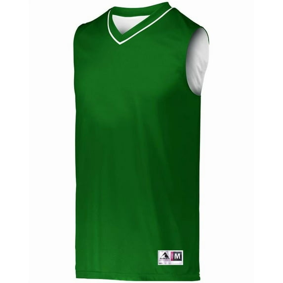 Augusta L Reversible Two-Color Jersey Dark Green/White 152