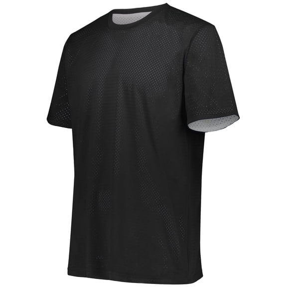 Augusta L Short Sleeve Mesh Reversible Jersey Black/White 1602