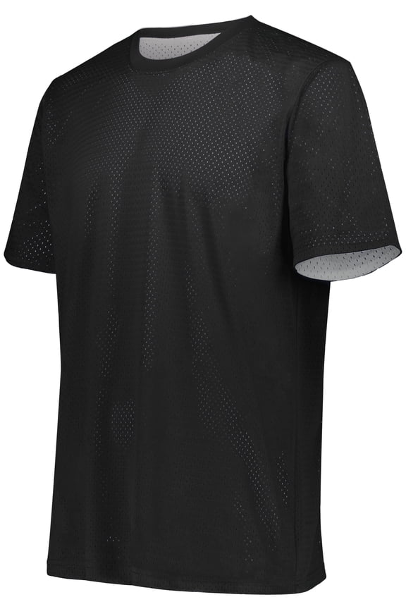 L Short Sleeve Mesh Reversible Jersey Black/White 1602