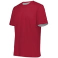 thumbnail image 1 of Augusta L Short Sleeve Mesh Reversible Jersey Scarlet/White 1602, 1 of 7
