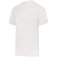 thumbnail image 1 of Augusta L Youth Attain Wicking Two-Button Baseball Jersey White 1566, 1 of 3