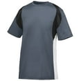 thumbnail image 1 of Augusta L Youth Quasar Jersey Graphite/Black/White 1516, 1 of 2