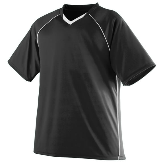 Augusta L Youth Striker Jersey Black/White 215
