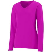 Augusta LADIES L/S WICKING T-SHIRT POWPK 2XL