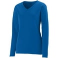thumbnail image 1 of Augusta LADIES L/S WICKING T-SHIRT ROYAL L, 1 of 2