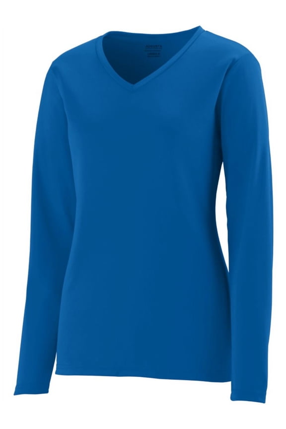 Augusta LADIES L/S WICKING T-SHIRT ROYAL L