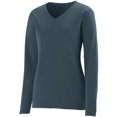 thumbnail image 1 of Augusta LADIES L/S WICKING T-SHIRT SLATE M, 1 of 2