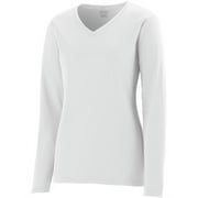 Augusta LADIES L/S WICKING T-SHIRT WHITE L