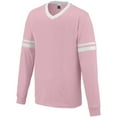 thumbnail image 1 of Augusta LONG SLEEVE STRIPE JERSEY LPNK/WHI 2XL, 1 of 2