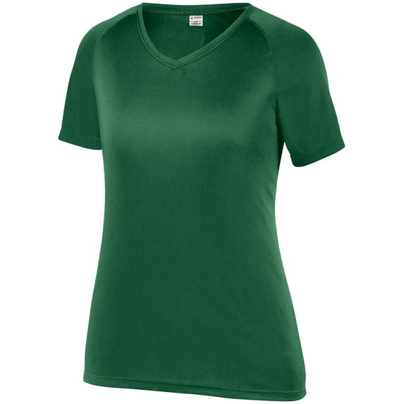 Augusta Ladies Attain Wicking Raglan Sleeve Tee 2792 Scarlet Xs