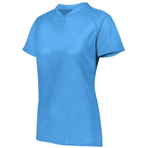 Augusta Ladies Attain Wicking Two-Button Softball Jersey 1567 Graphite 3Xl
