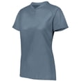 thumbnail image 1 of Augusta Ladies Attain Wicking Two-Button Softball Jersey 1567 Graphite S, 1 of 3