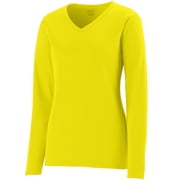 Augusta Ladies Long Sleeve Wicking T-Shirt 1788 Graphite S