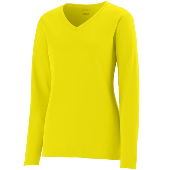Augusta Ladies Long Sleeve Wicking T-Shirt 1788 Red Xs