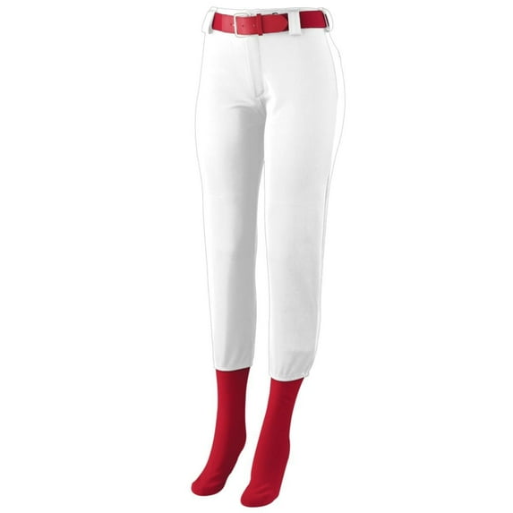 Augusta Ladies Low Rise Homerun Softball Pant 1240 White Xs