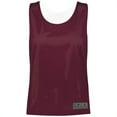 thumbnail image 1 of Augusta Ladies Mesh Reversible Pinnie 9719 Maroon/White 3Xl, 1 of 2