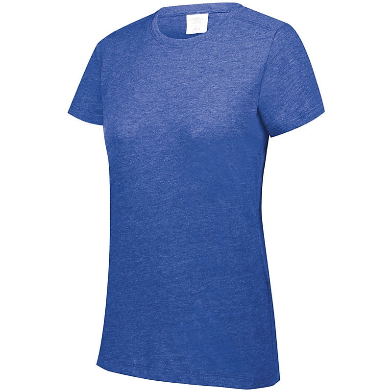 Augusta Sportswear Men's Tri-Blend T-Shirt - Super Soft, Short Sleeve, Royal Heather, 4X-Large