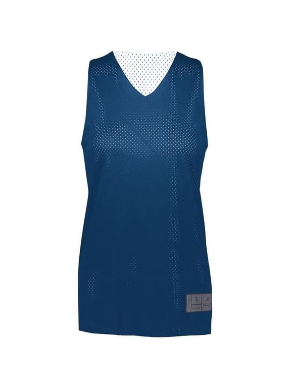 Augusta Ladies Tricot Mesh Reversible 2.0 Jersey 163 Navy/White 2Xl