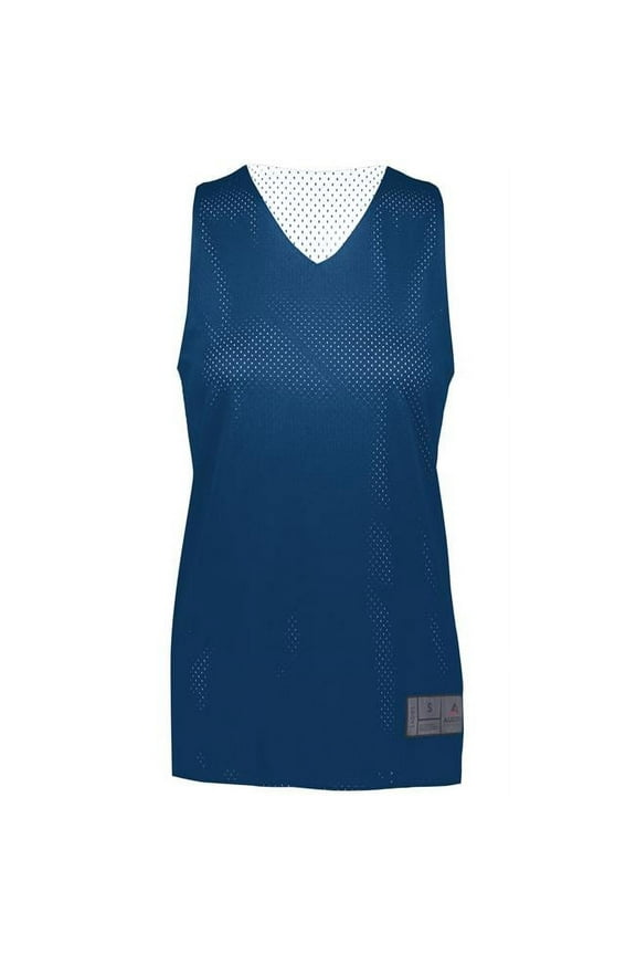 Augusta Ladies Tricot Mesh Reversible 2.0 Jersey 163 Navy/White L