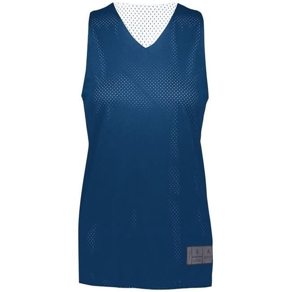 Augusta Ladies Tricot Mesh Reversible 2.0 Jersey 163 Navy/White Xs