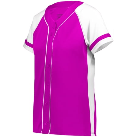 Augusta Ladies Winner Jersey 1665 Power Pink/White Xl