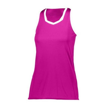 Augusta M Girls Crosse Jersey Power Pink/White 1679