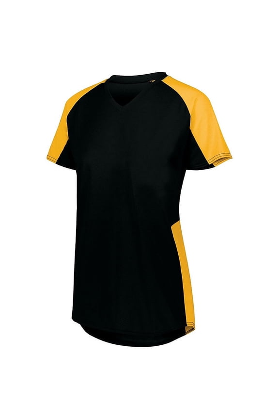 Augusta M Girls Cutter Jersey Black/Gold 1523