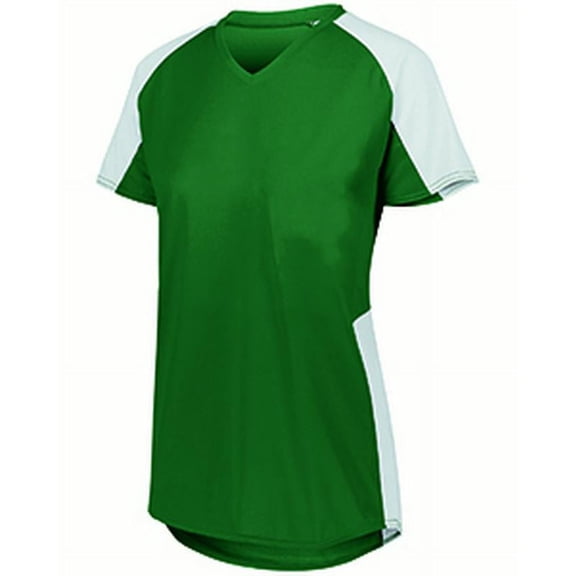Augusta M Girls Cutter Jersey Dark Green/White 1523