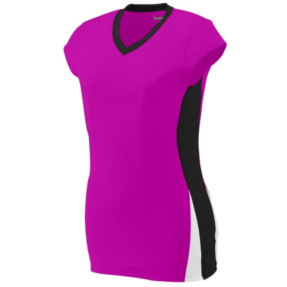 Augusta M Girls Hit Jersey Power Pink/Black/White 1311