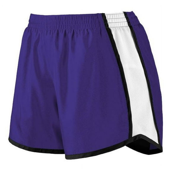 Augusta M Girls Pulse Team Shorts Purple/White/Black 1266