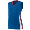 thumbnail image 1 of Augusta M Girls Tornado Jersey White/Black/White 1356, 1 of 3