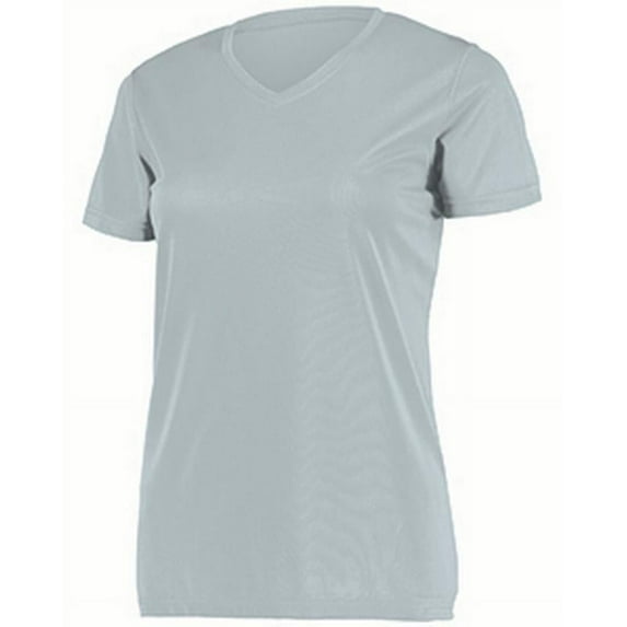 Augusta M Ladies Attain Wicking Set-In Sleeve Tee Silver 4792