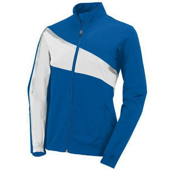 Augusta M Ladies Aurora Jacket Royal/White/Metallic Silver 7735