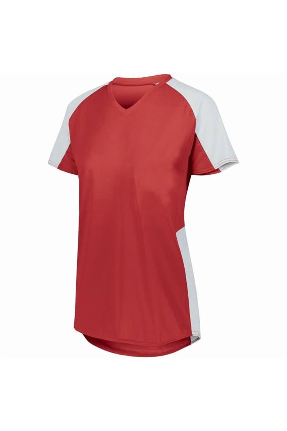 M Ladies Cutter Jersey Red/White 1522