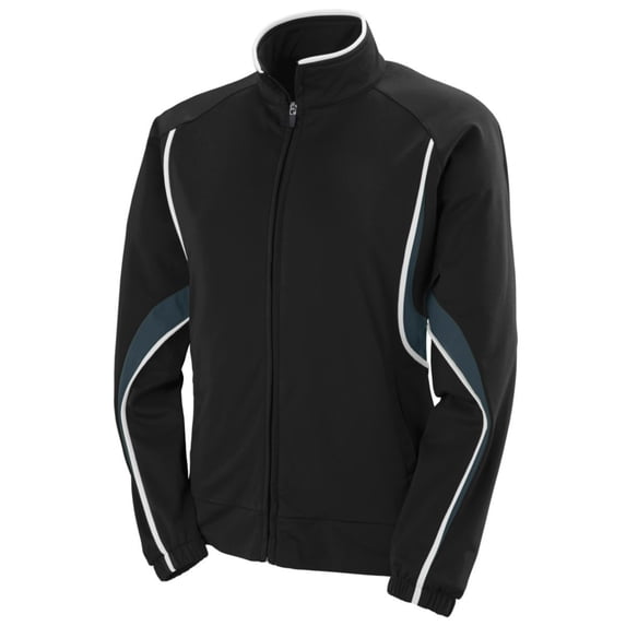Augusta M Ladies Rival Jacket Black/Slate/White 7712