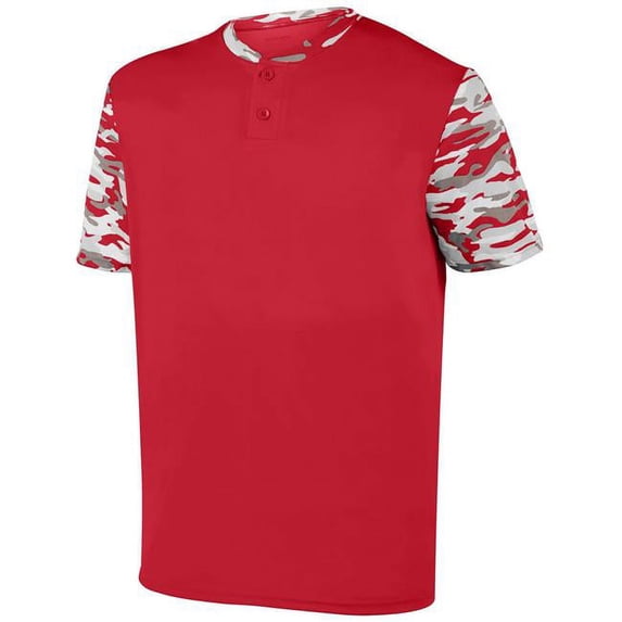 Augusta M Pop Fly Jersey Red/Red Mod 1548