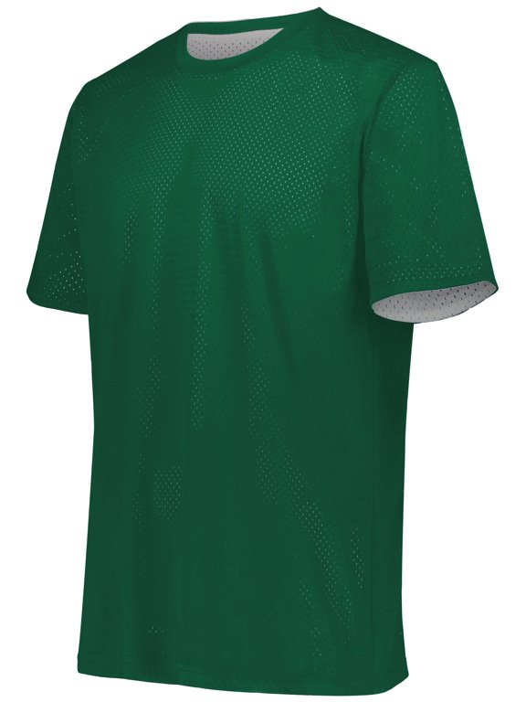 Augusta M Short Sleeve Mesh Reversible Jersey Dark Green/White 1602