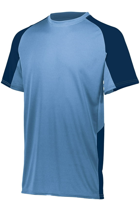 M Youth Cutter Jersey Columbia Blue/Navy 1518