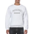 thumbnail image 1 of Augusta, Maine Text. Men Sweatshirt, Male 3X-Large, 1 of 4