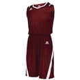 thumbnail image 1 of RUSSELL ATHLETIC CUT JERSEY, S, CARDINAL/WHITE, 1 of 1