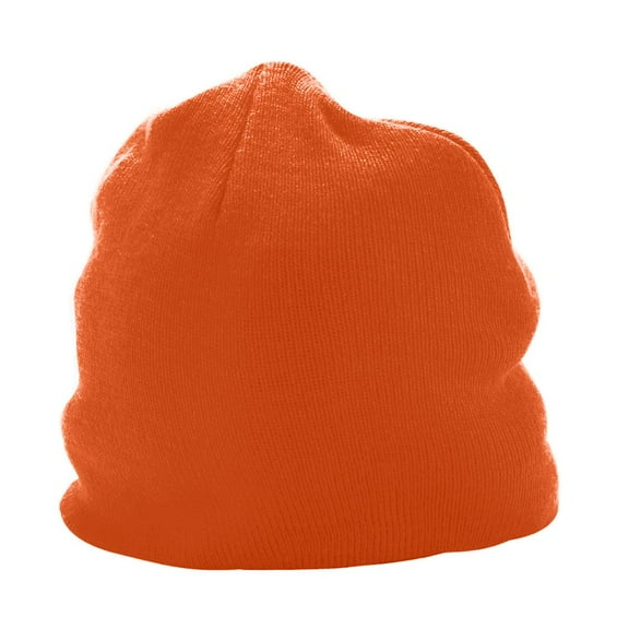 Augusta Men's Close-Fitting Knit Beanie, Orange, One Size