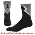 thumbnail image 1 of Augusta N0 Intermediate Roster Sock Black/Graphite/White 6096, 1 of 2