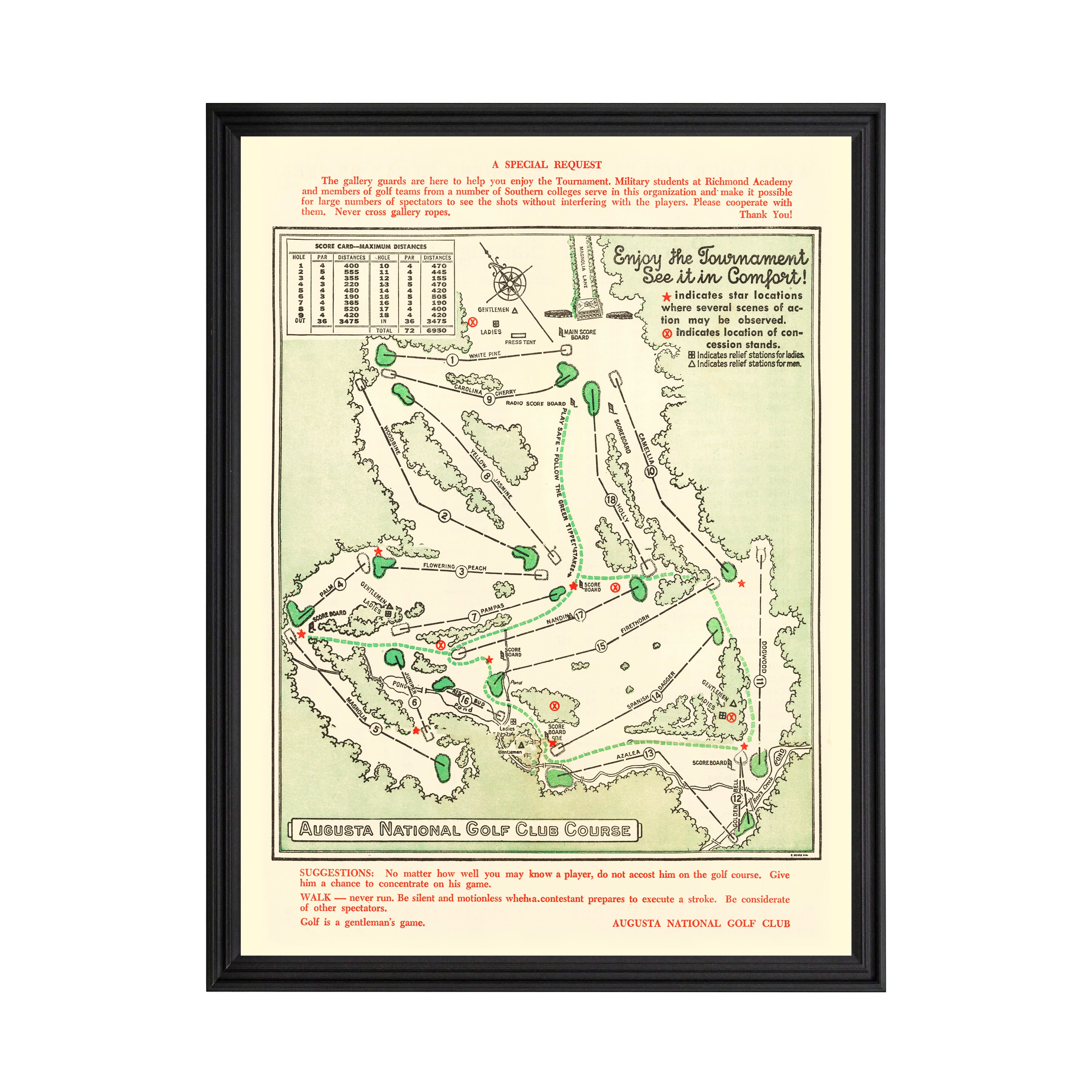 Golf Course Maps Art - Augusta National Golf Course Art 1954 Vintage Map Augusta National Golf Course History Wall Decor Gift Old Augusta National Golf Course Map 18 X 24 B C0caa365 Be42 4a47 B0b6 2b270a89d03f.83e3d5226756c08d63067729d847b536