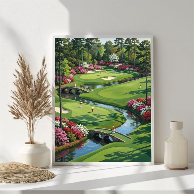 Augusta National Golf Course Poster Wall Art Decor 8x12 UNFRAMED ...
