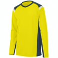 thumbnail image 1 of Augusta OBLIQUE LONG SLEEVE JERSEY PY/SL/WH S, 1 of 2