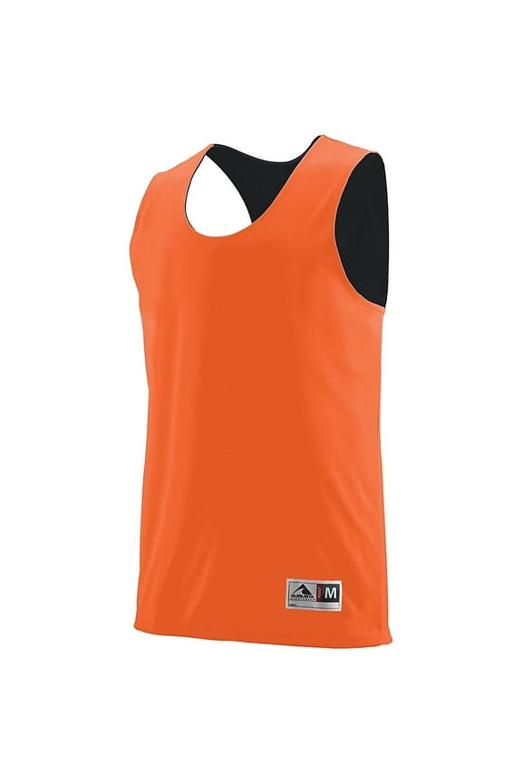Augusta Reversible Wicking Tank 148 Orange/Black Xl