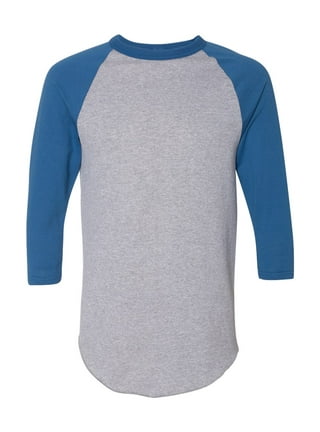 Youth NIKE® Dri-Fit Long Sleeve T-Shirt - Royal Blue, Carbon Gray