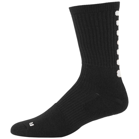 Augusta S Color Block Crew Socks Black/White 6091