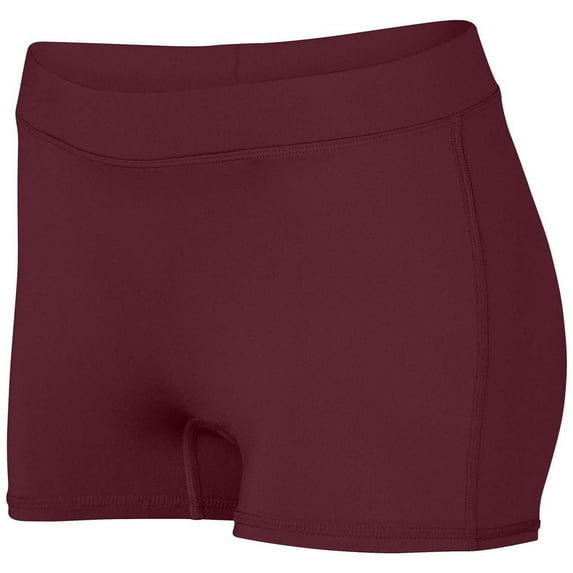 Augusta S Girls Dare Shorts Maroon 1233
